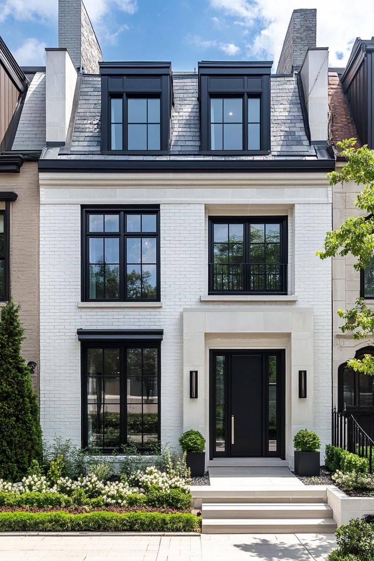 Sunnyside Denver white brick townhome
